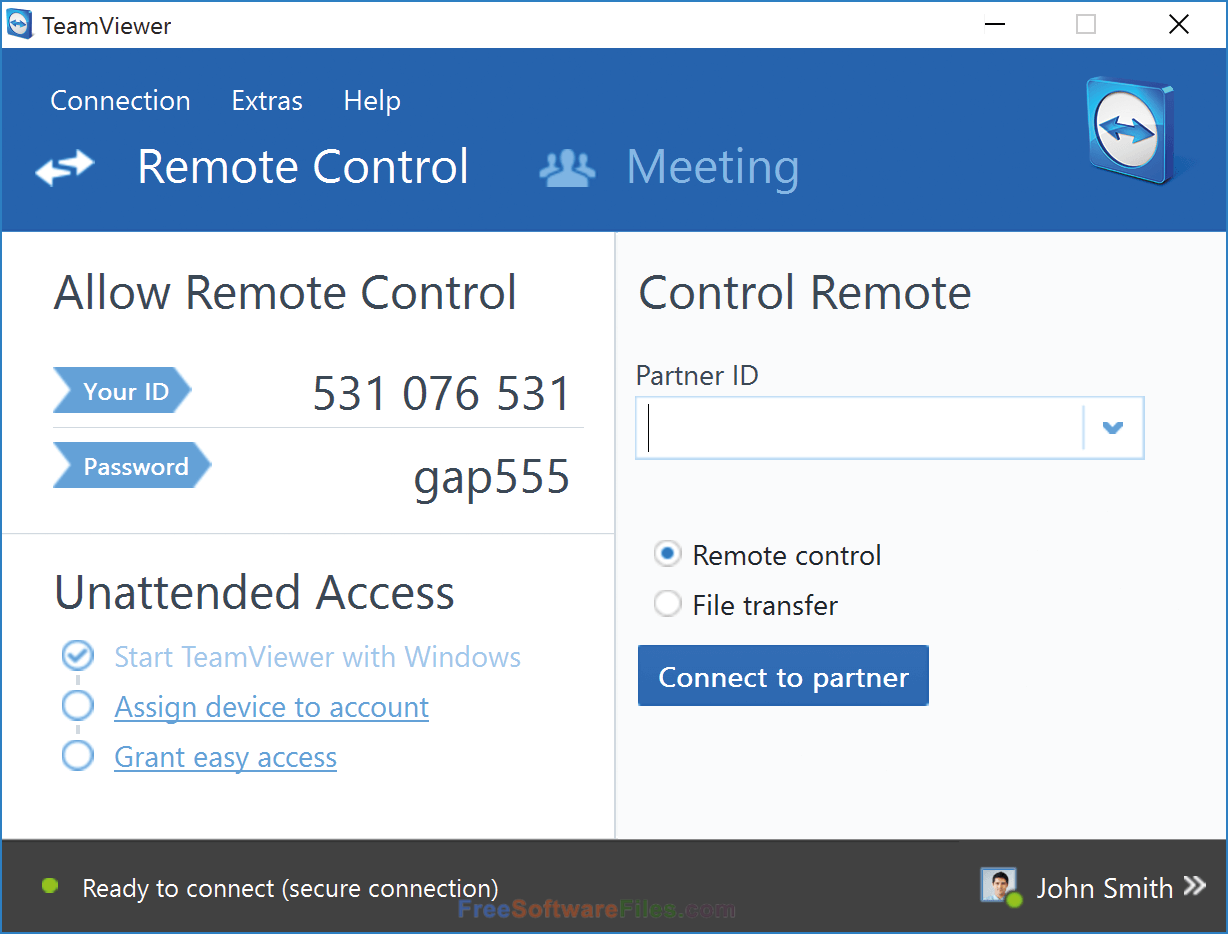 teamviewer grant easy access